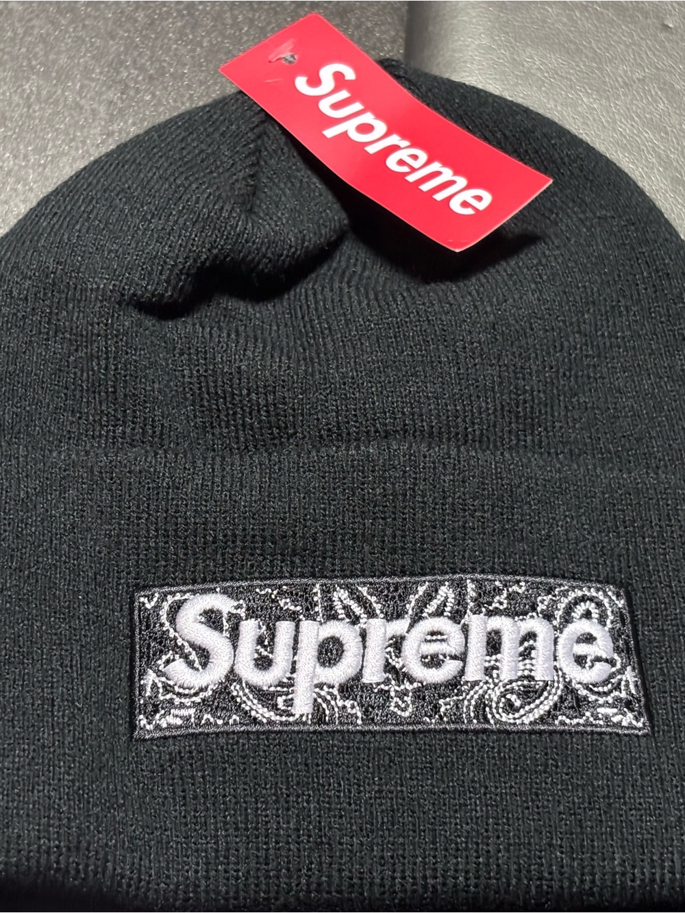 Supreme Black Box Logo Beanie - Black